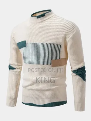 Casual Men's Color-Block Knit Sweaters