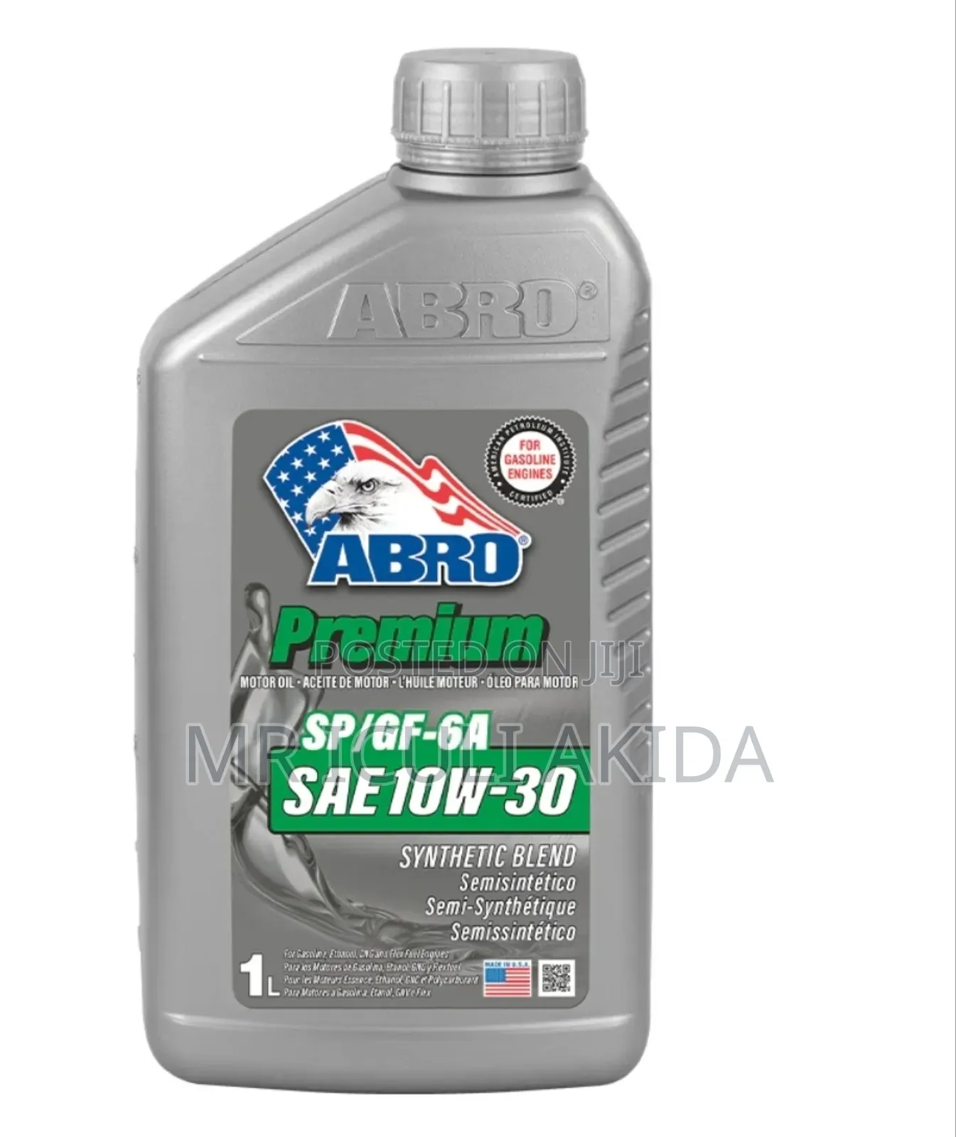 Abro Premium Synthetic Blend 10w-30 Motor Oil 1litre