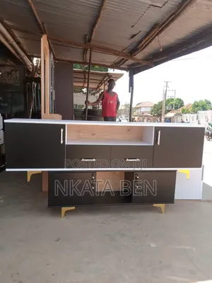 Simple Black and White Tv Stand