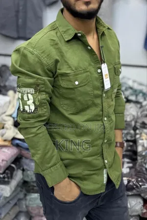 Parx Men Slim Fit Printed Denim Shirt