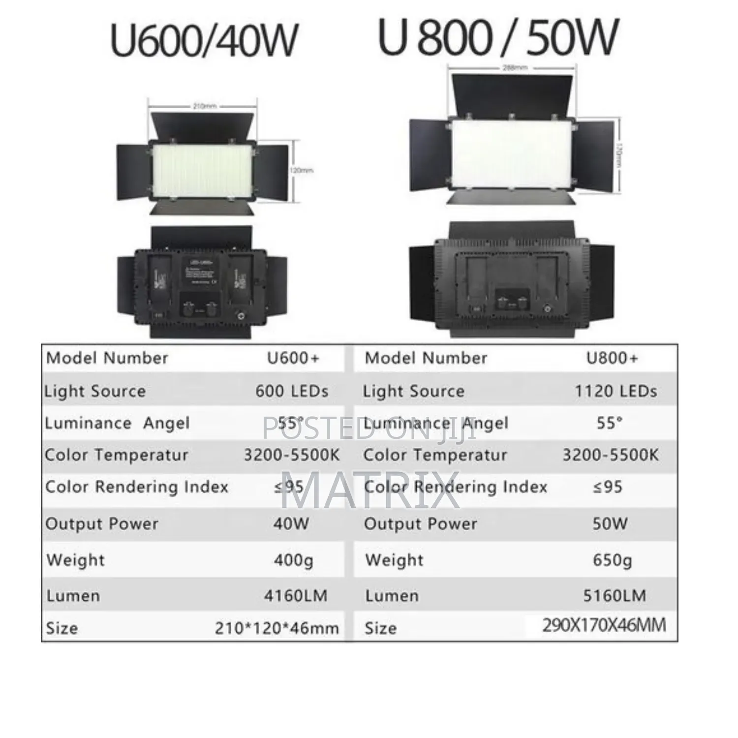 Led 600 RGB Professional Photo Video Light Kit.