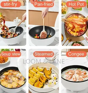4l Multifunctional Electric Wok 2-in-1 Non-Stick Electric Frying Pan