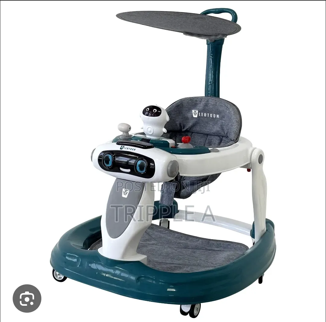 3 in 1 Baby Walker With Canopy and Push Bar