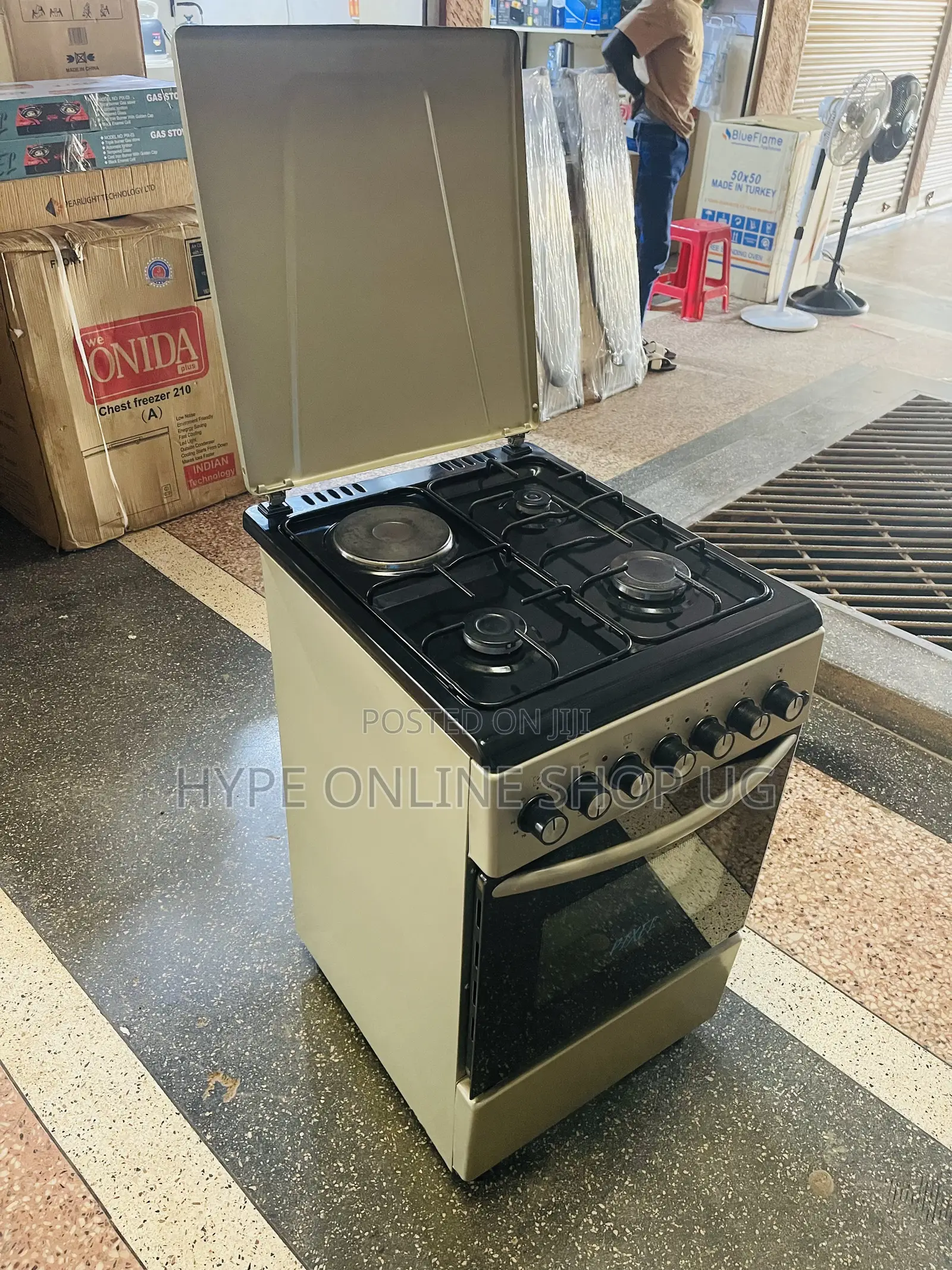 50/60,Full Electric Oven Yes Cooker,3+1,Gas and Electric Hotplate
