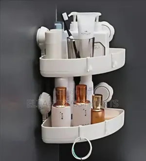 2pcs Suction Corner Storage Racks