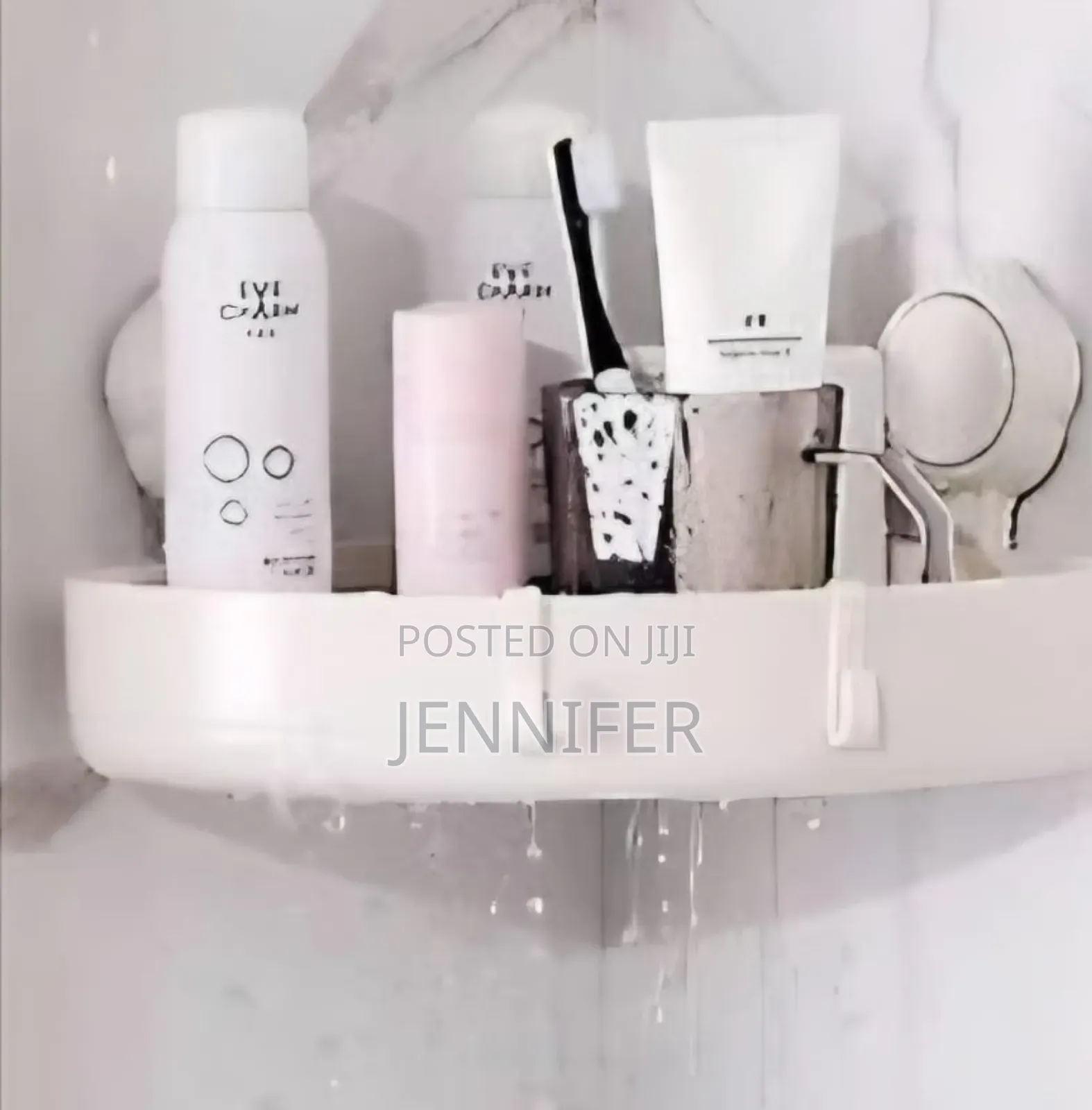 2pcs Suction Corner Storage Racks