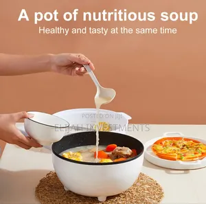 4l Multifunctional Electric Wok 2-in-1 Non-Stick