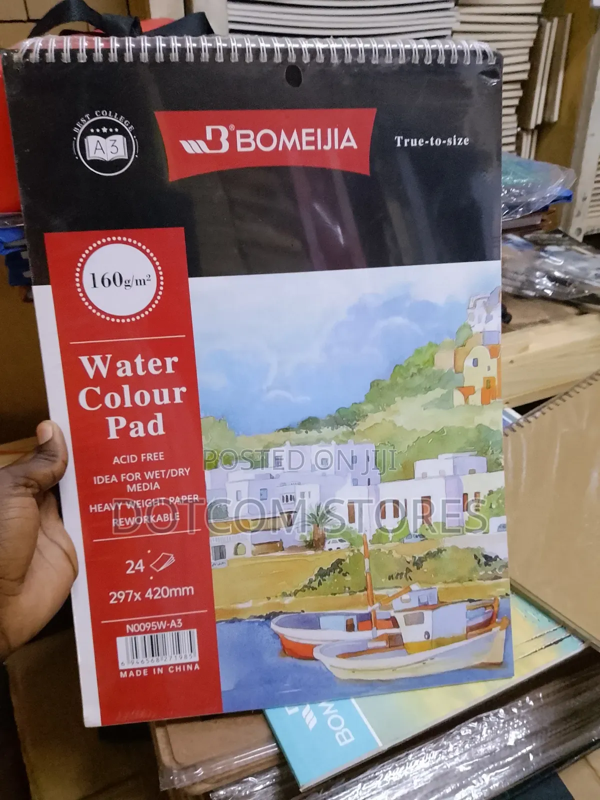 Bomeijia 160gsm A3 Water Colour Pad - 24 Sheets