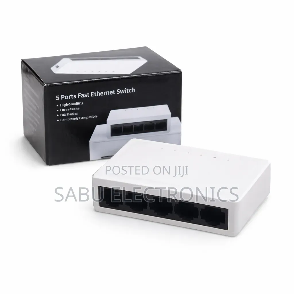 Kuwfi 5-Port Network Switch – High-Speed Ethernet Lan Switch