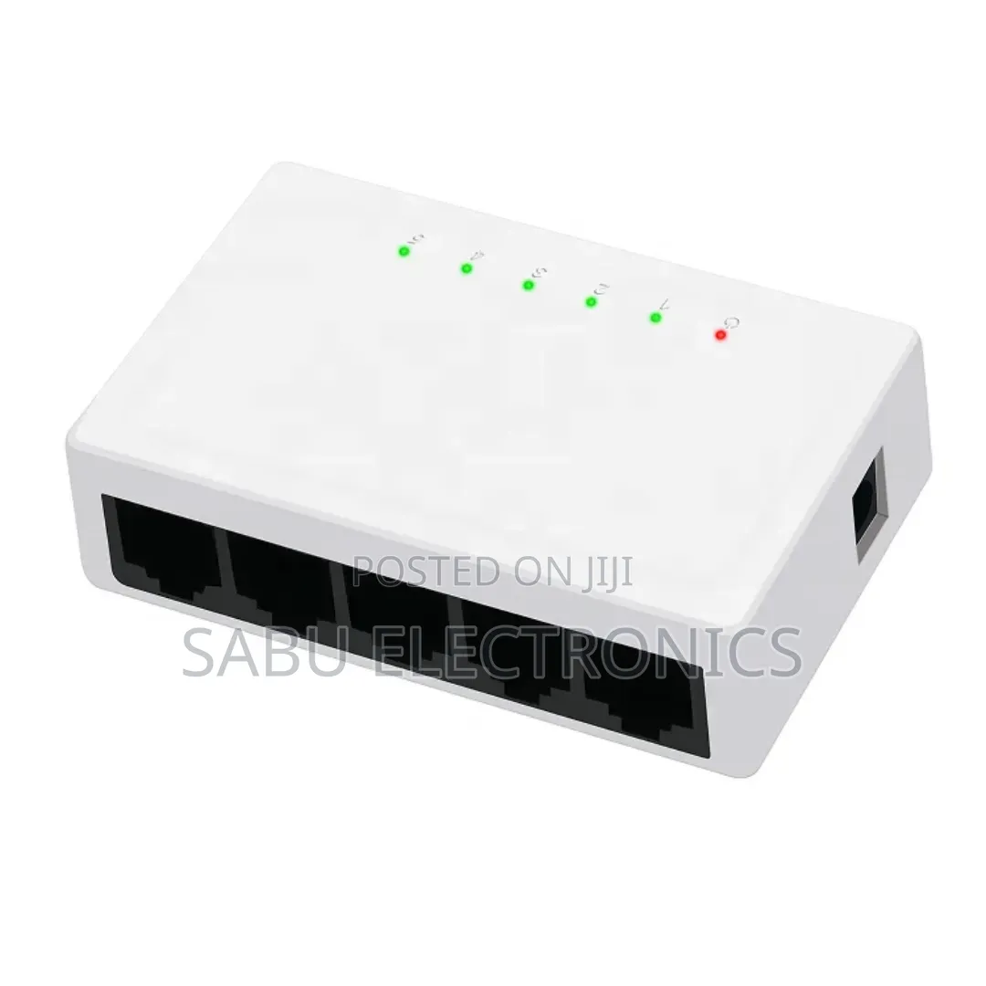 Kuwfi 5-Port Network Switch – High-Speed Ethernet Lan Switch
