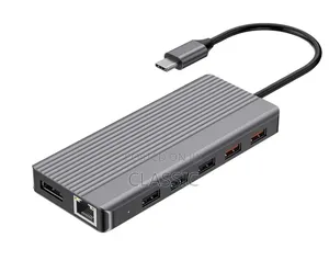Powerology 12-in-1 Dual Hdmi Dp USB-C Hub With Ethernet