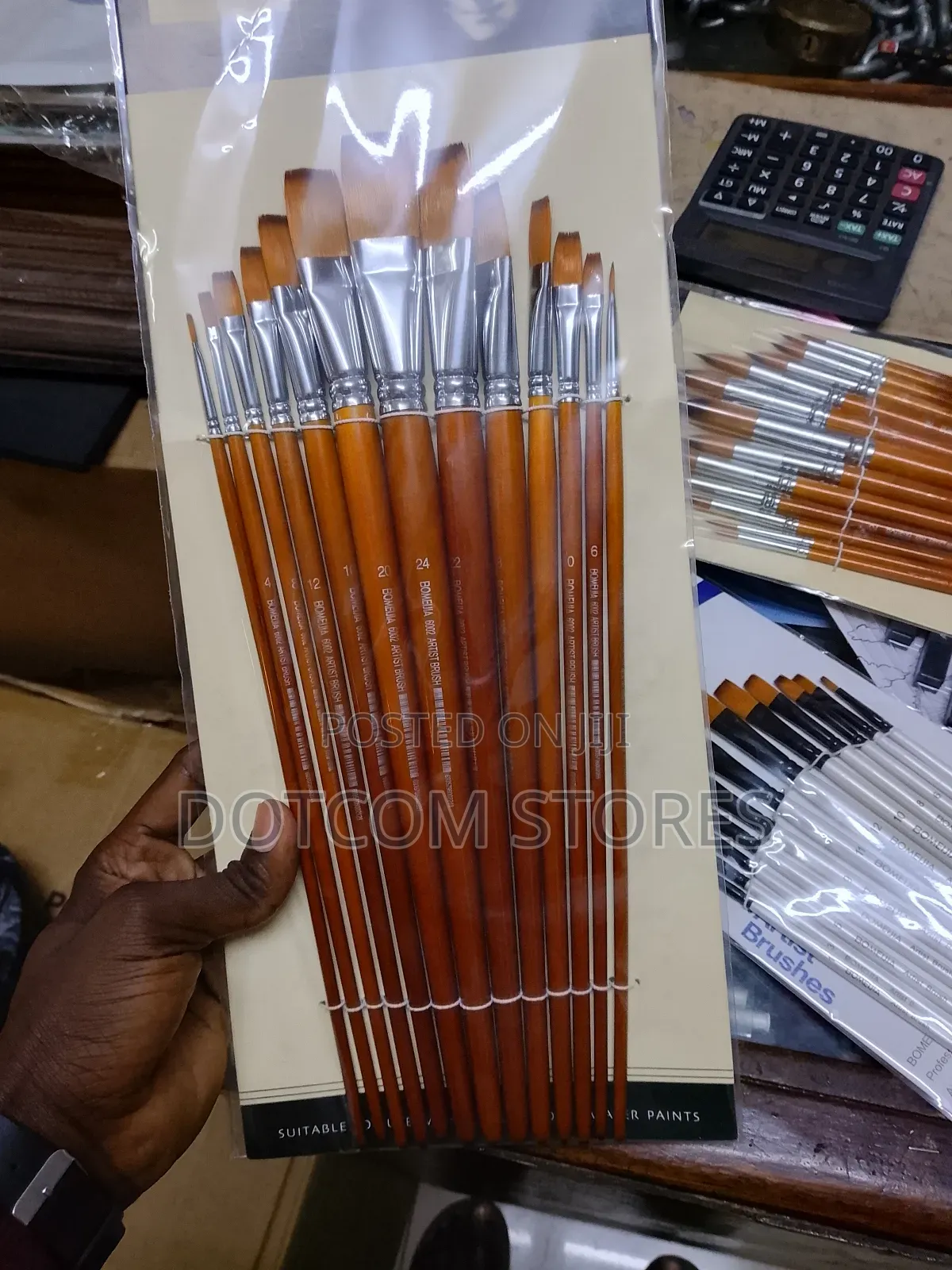 Watercolor Paint Brush Set, 12pcs Filbert Tip Nylon Hair Paintbrushes
