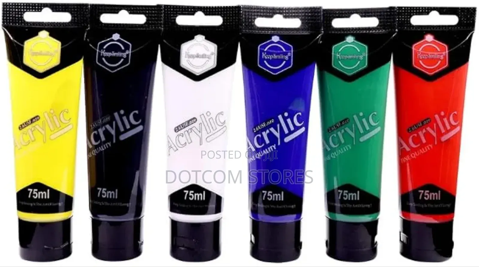 Urban Box Acrylic Paint Set for Art Painting, 6 Basic Colors Tube,