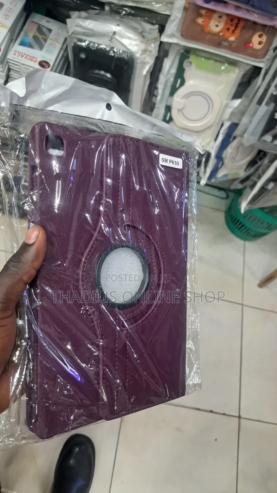 Samsung Tab A9+ and S6 Lite Flip Rotation Leather Covers