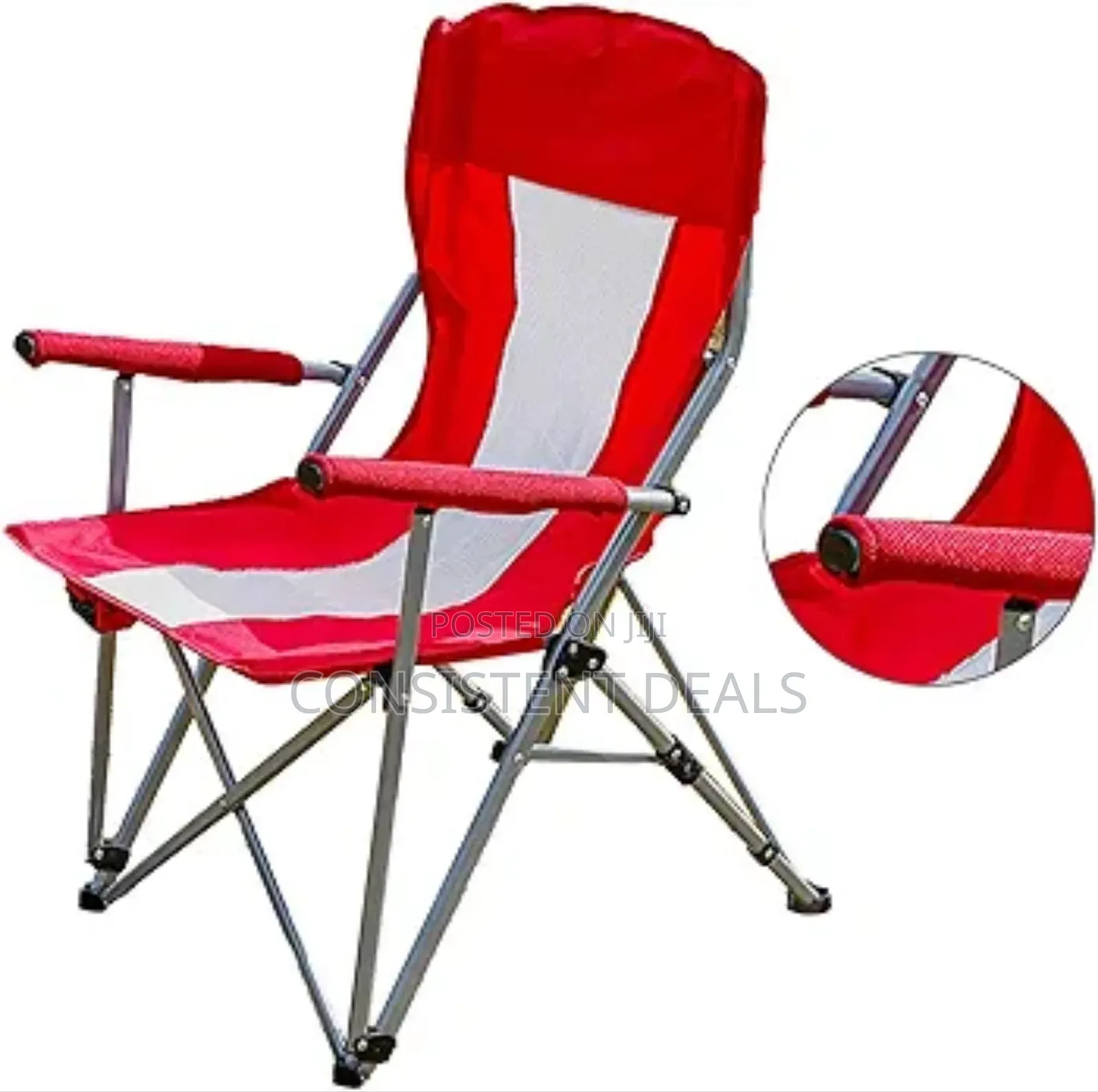 Outdoor Folding Large Armchair Seat Portable Camping Chair