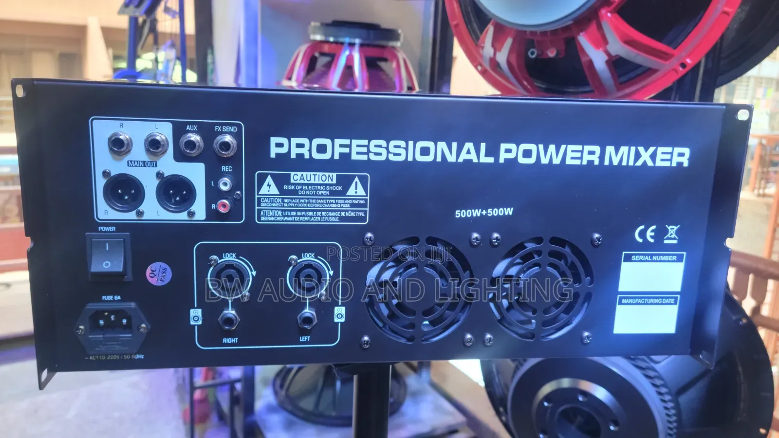 8 Ch Power Amp Mixer 500w