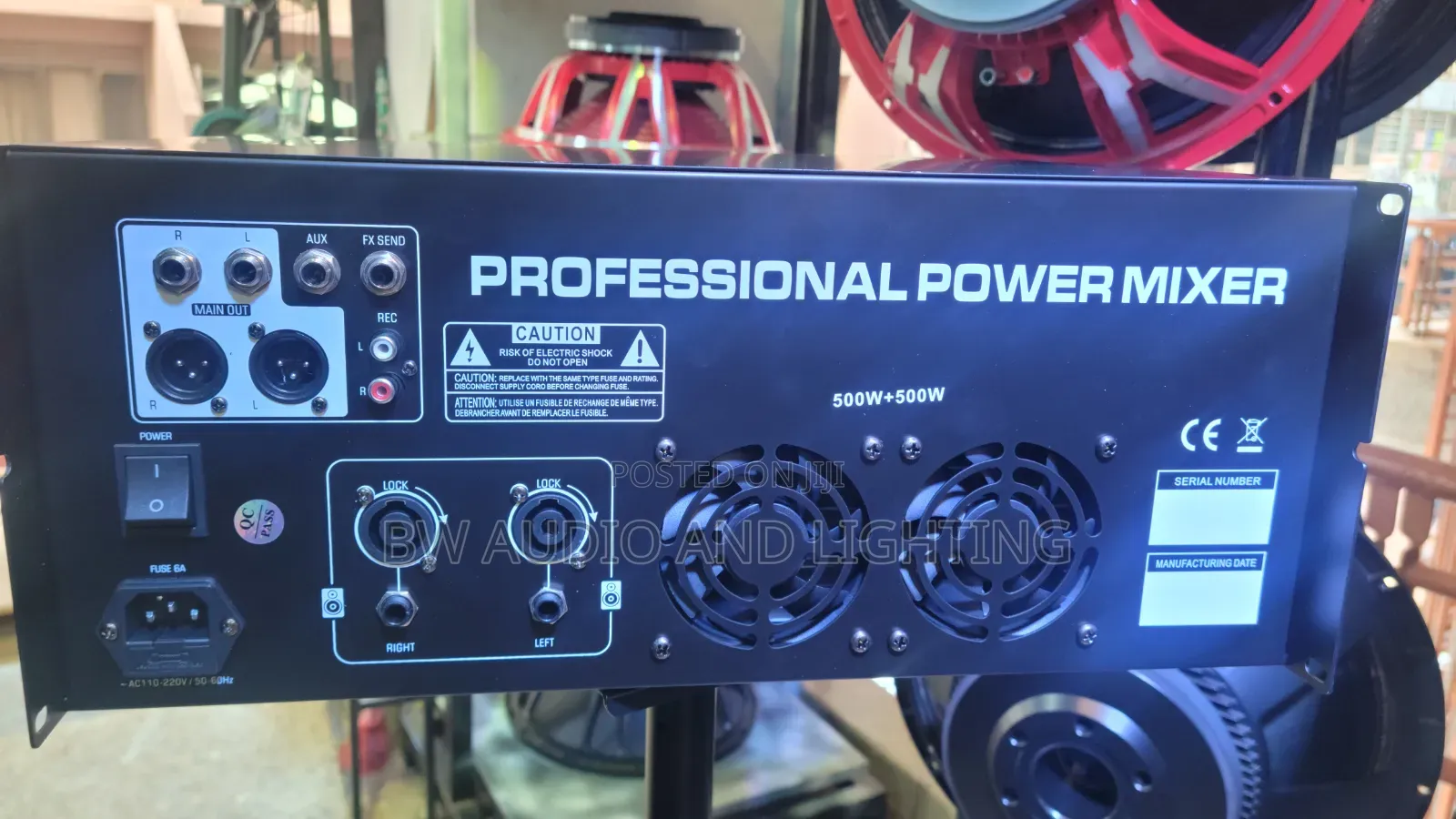 8 Ch Power Amp Mixer 500w
