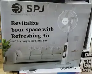 SPJ Rechargeable Stand Fan 16"