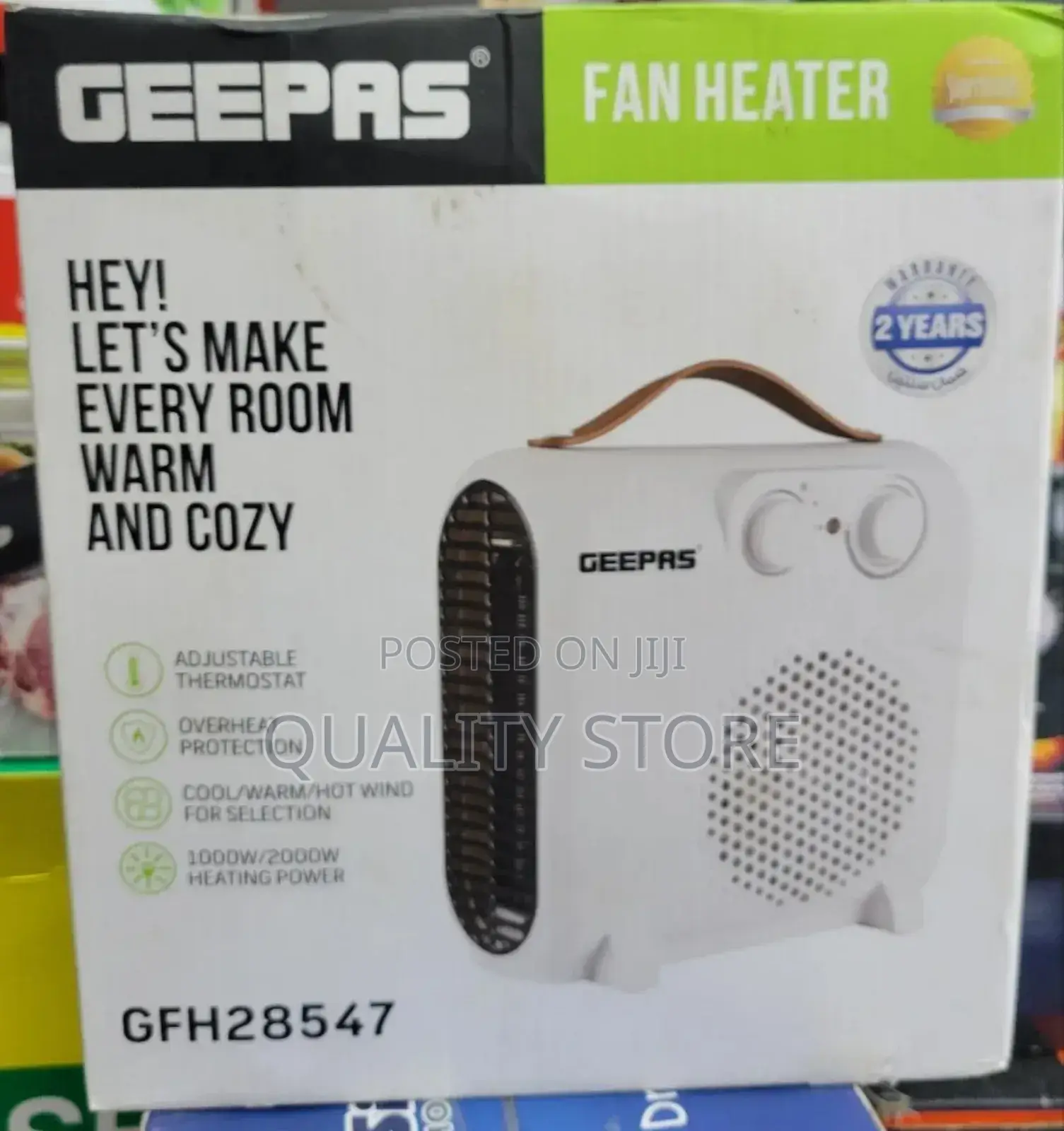 Geepas Fan Heater Gfh28547