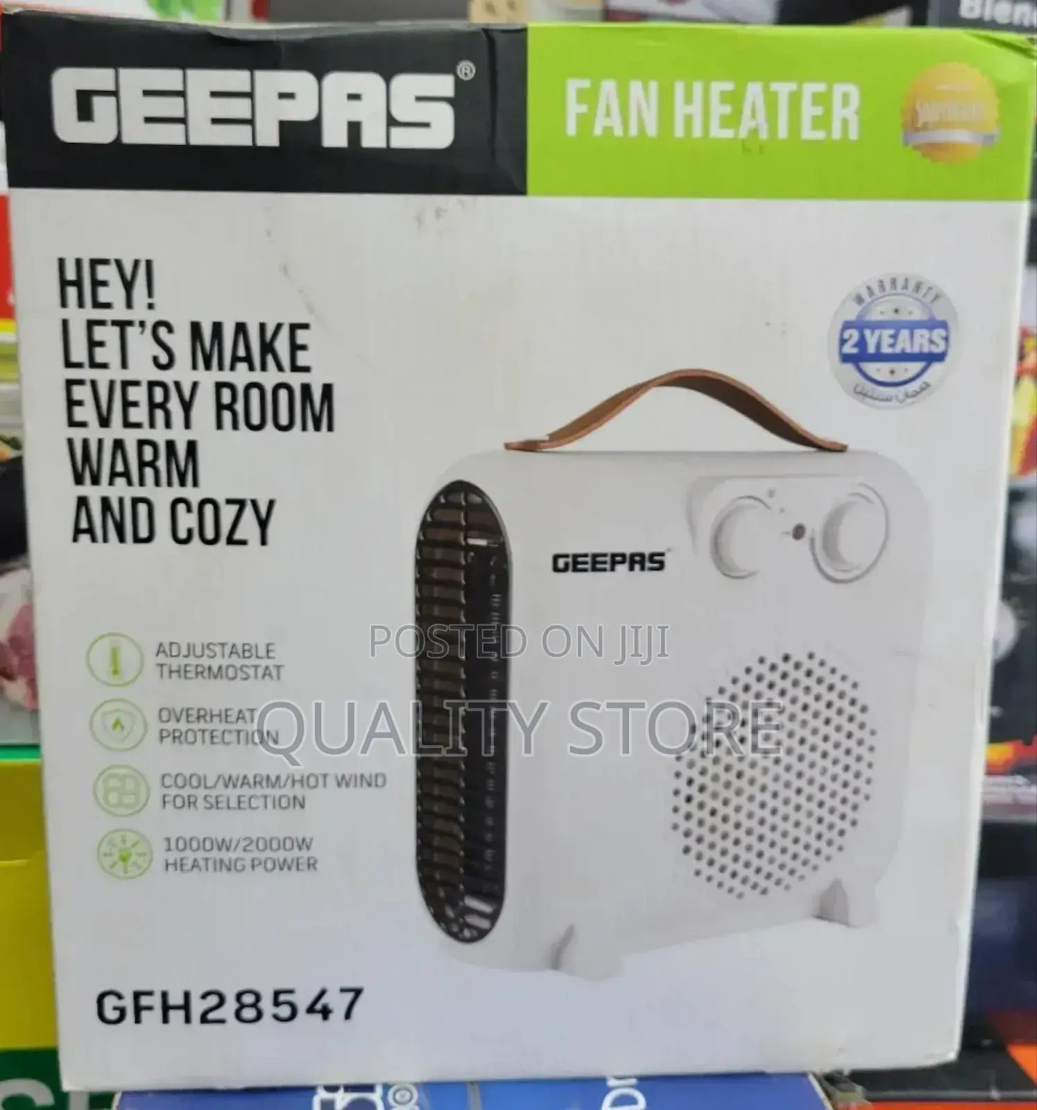 Geepas Fan Heater Gfh28547