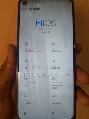 Tecno Camon 18i 128 GB Bronze