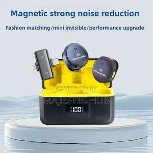 Wireless Lavalier Microphone With Charging Case –Noise Reduction