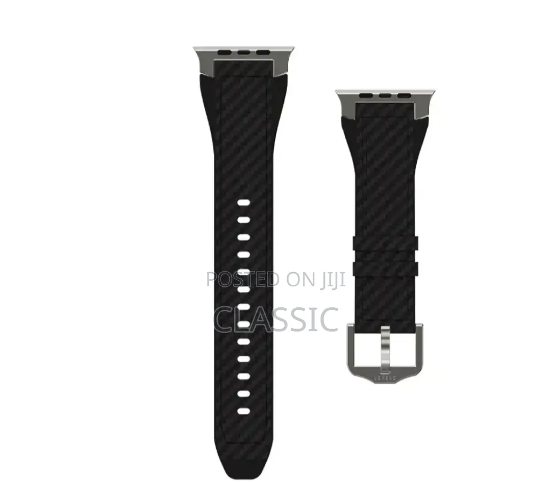 Levelo Toray Silicone Leather Strap for Apple Watch (49mm–42mm)