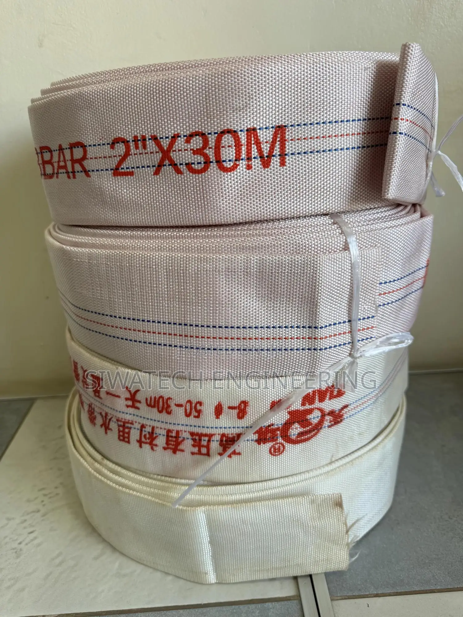 Canvas Fire Hose Pipes 2” 30m Long 8bars