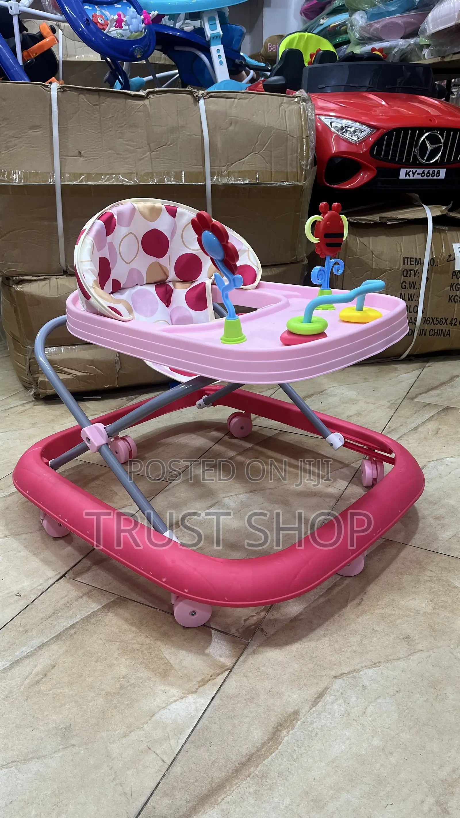 Pink Girls Baby Walker