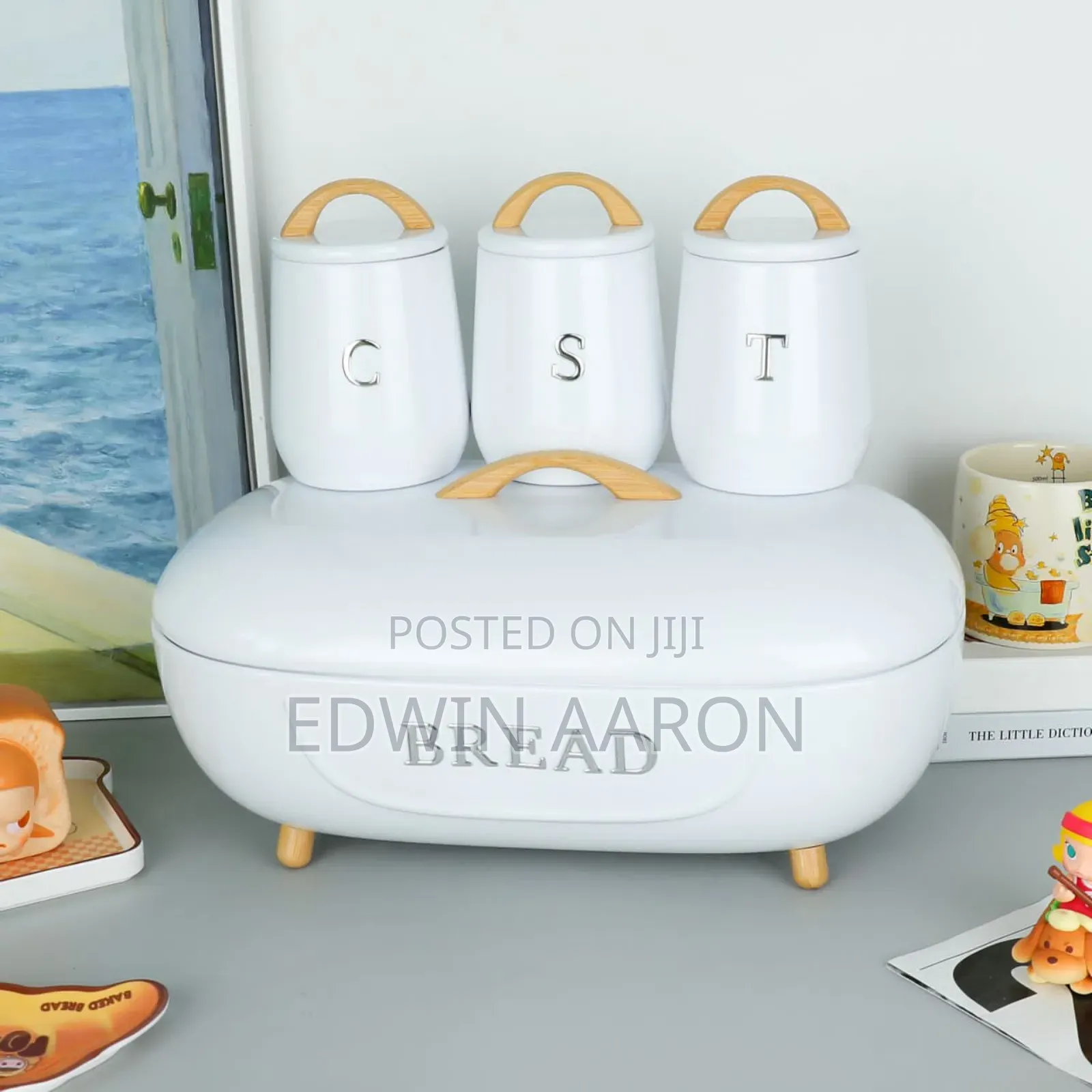 Metallic Stylish Breadbin Storage Set