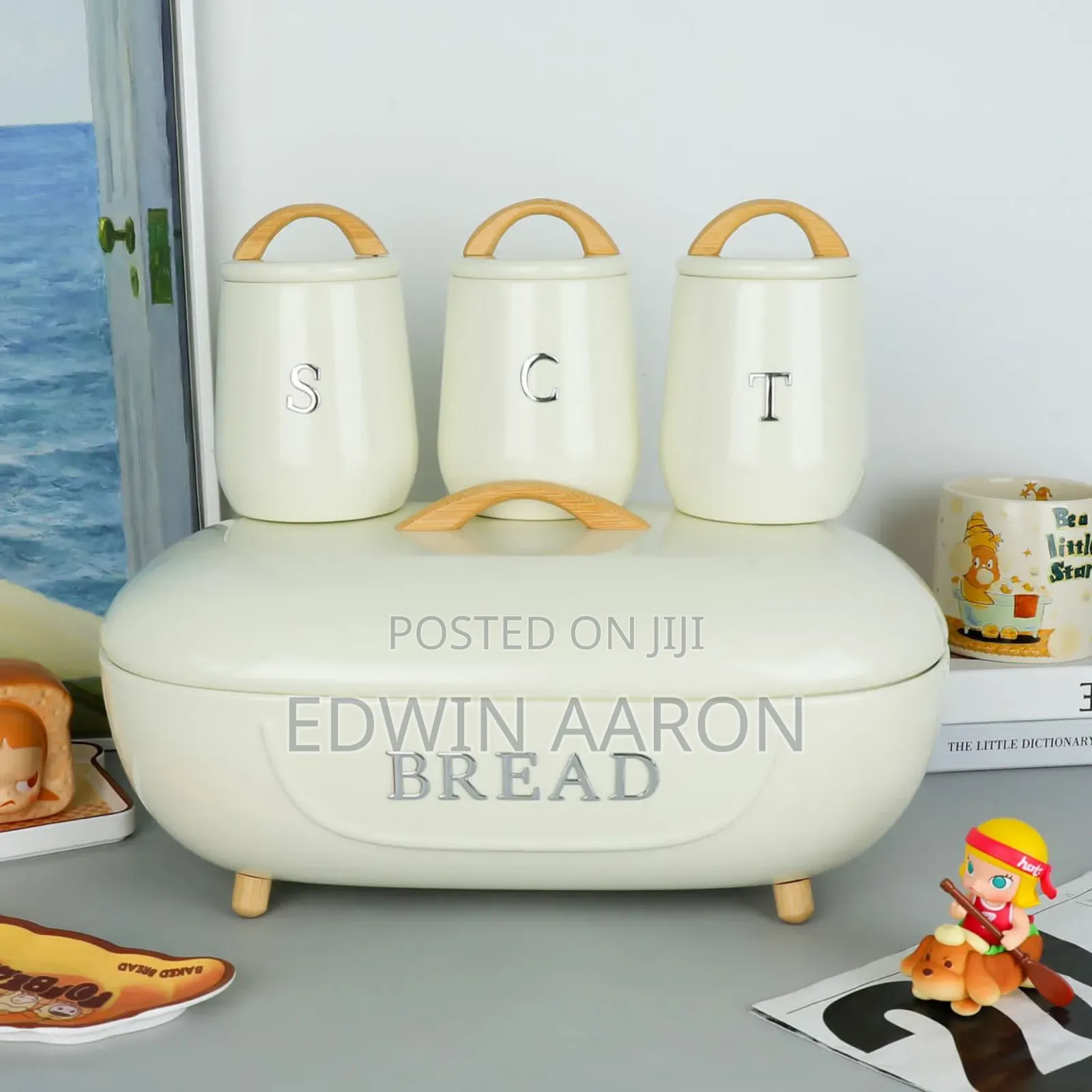 Metallic Stylish Breadbin Storage Set
