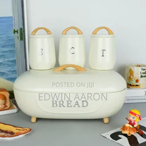 Metallic Stylish Breadbin Storage Set