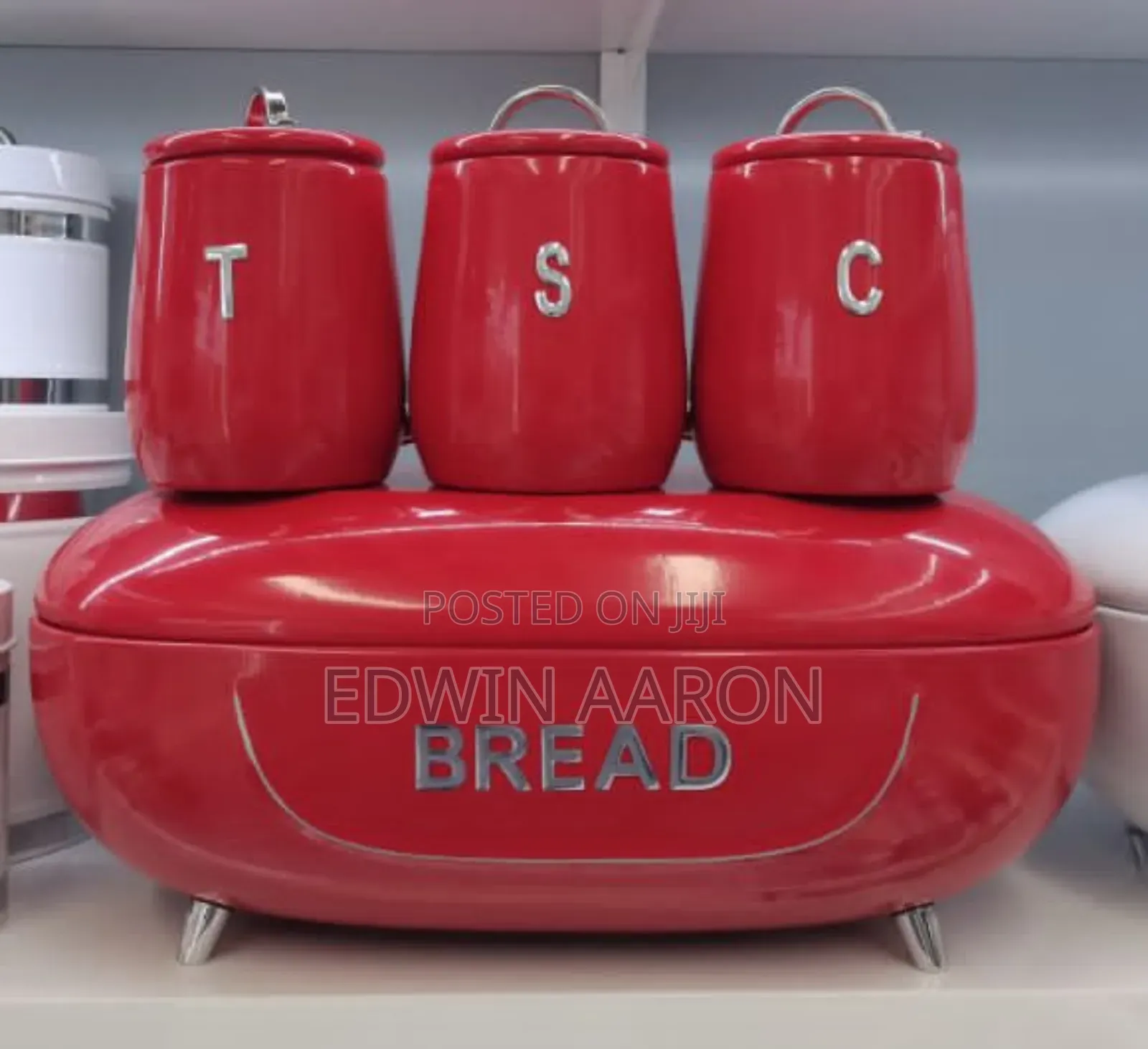 Metallic Stylish Breadbin Storage Set