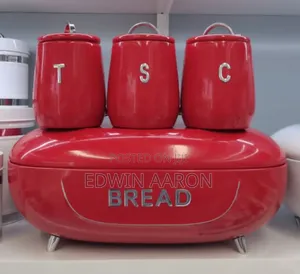 Metallic Stylish Breadbin Storage Set
