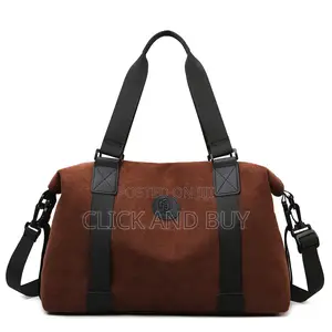 Vintage Travel Duffel Bag With Adjustable Shoulder Strap