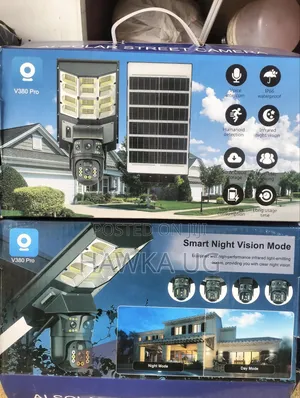4g 3 Lenses Solar Camera With Light