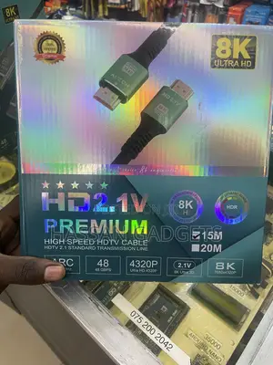 Hdmi 2.1 Cable 15m, 48gbps High Speed Hdmi Cable