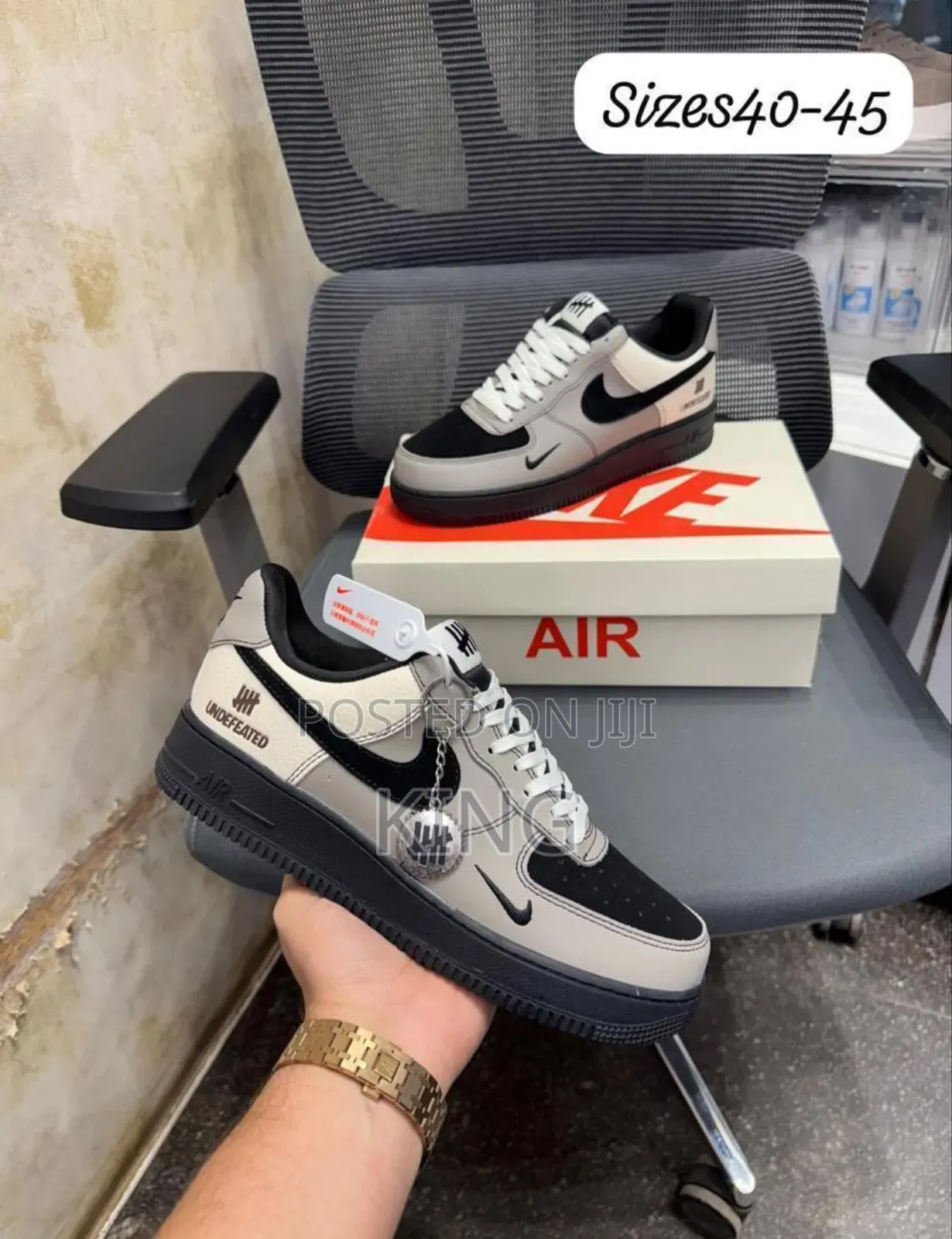 Undefeated X Nike Air Force 1 Low "5 on It" Sneakers