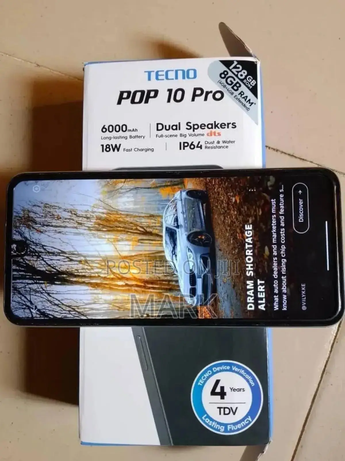 New Tecno Pop 10 Pro 128 GB Gray
