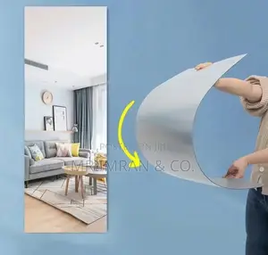 Flexible, Self-Adhesive Acrylic Mirror Wall Sticker