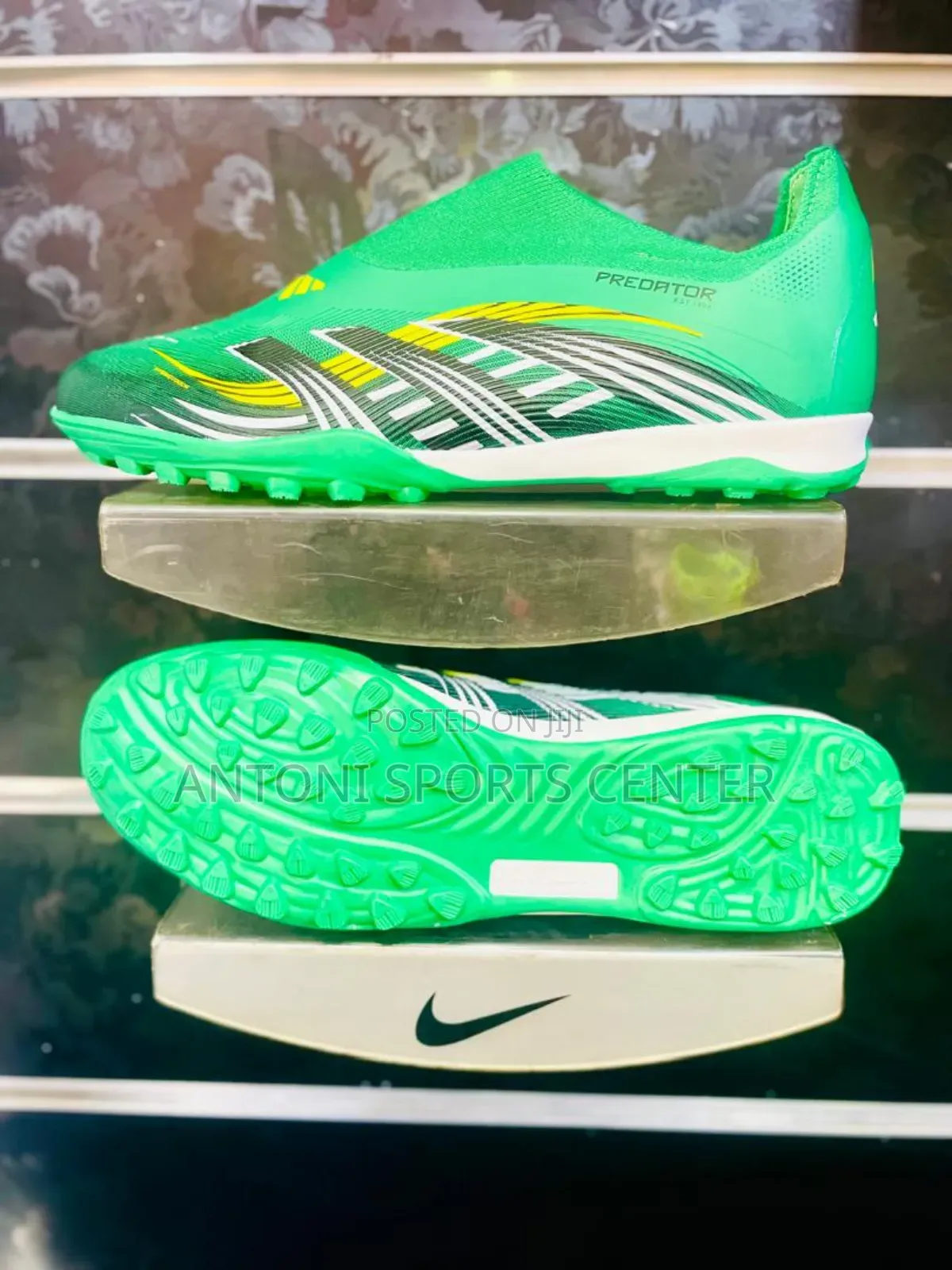Black and Green Color Fair Pray Shoes
