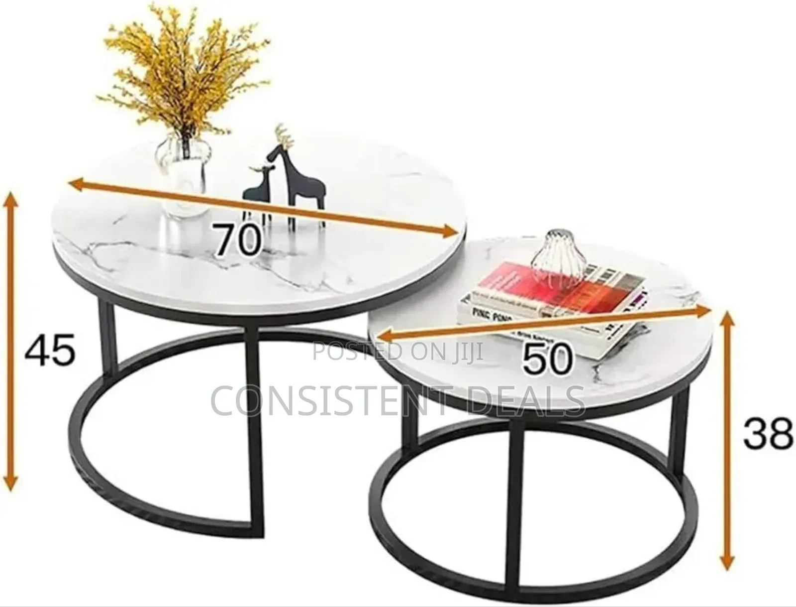Round Coffee Table, Circle Nesting Coffee Tables for Living Room