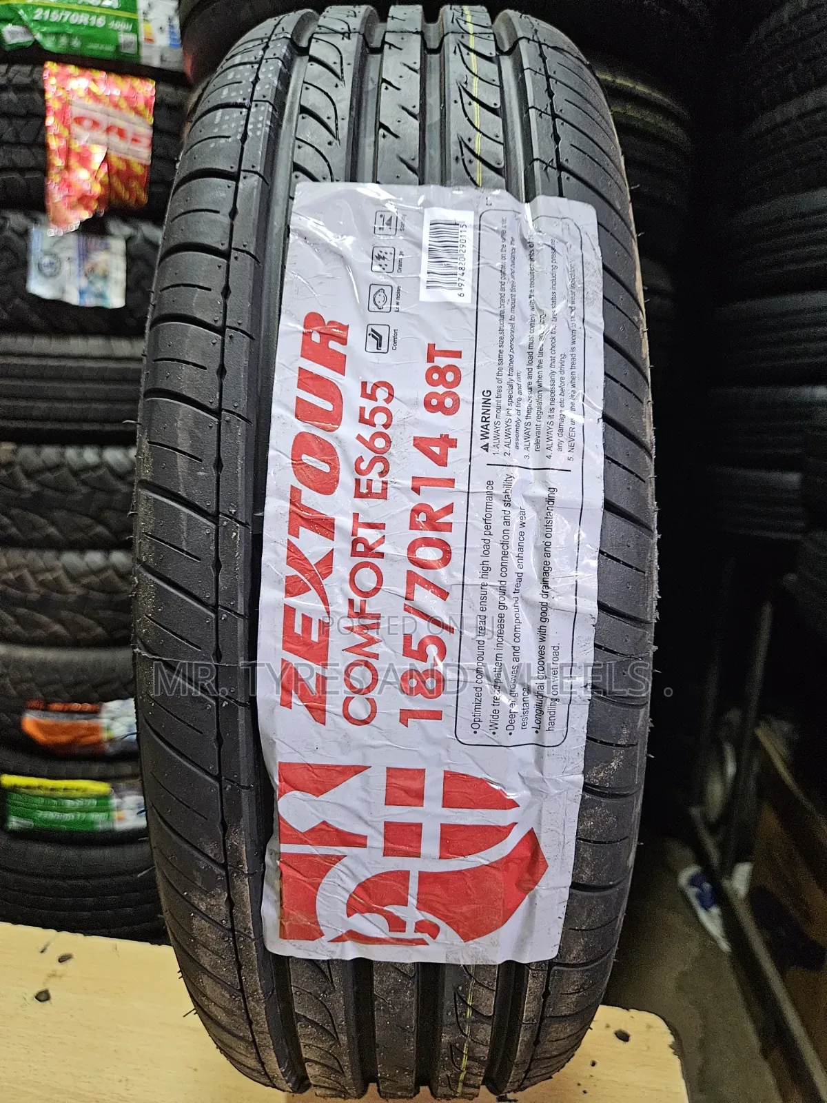 185 70 R14 Zextour Comfort Es655 Very Gd on Ur Car N Comfortable