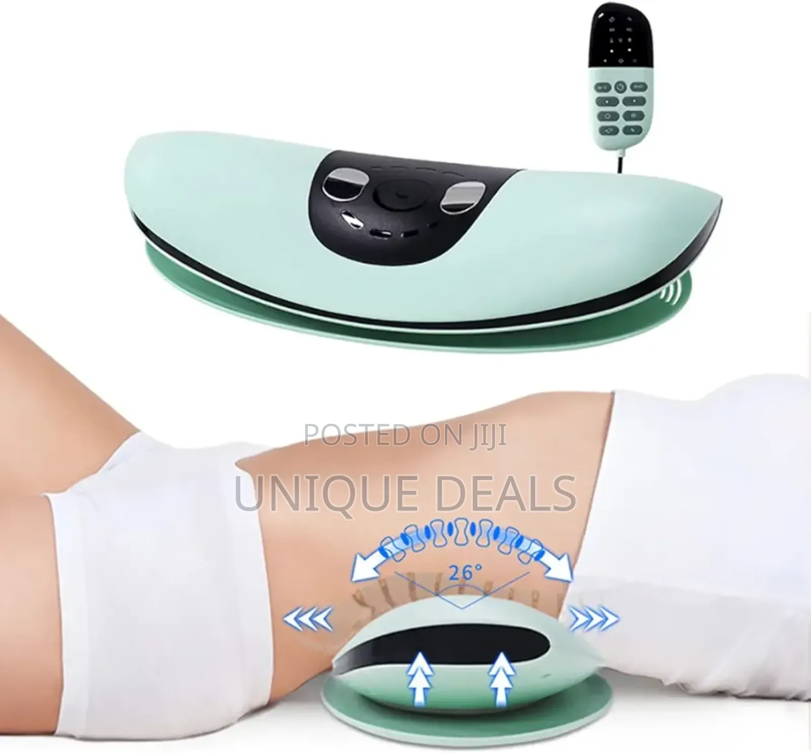 Electric Lumbar Traction Device With Heat and Adjustable Intensity