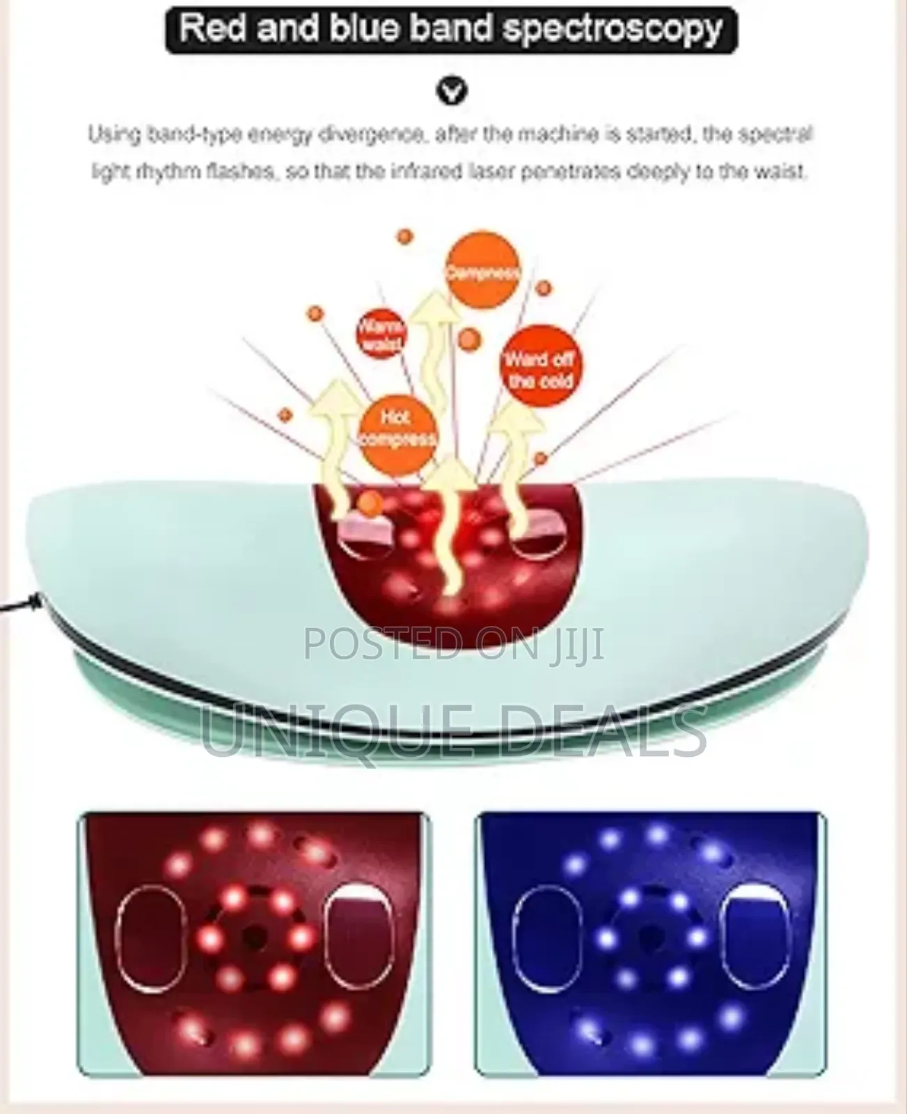 Electric Lumbar Traction Device With Heat and Adjustable Intensity