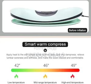Electric Lumbar Traction Device With Heat and Adjustable Intensity
