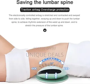 Electric Lumbar Traction Device With Heat and Adjustable Intensity