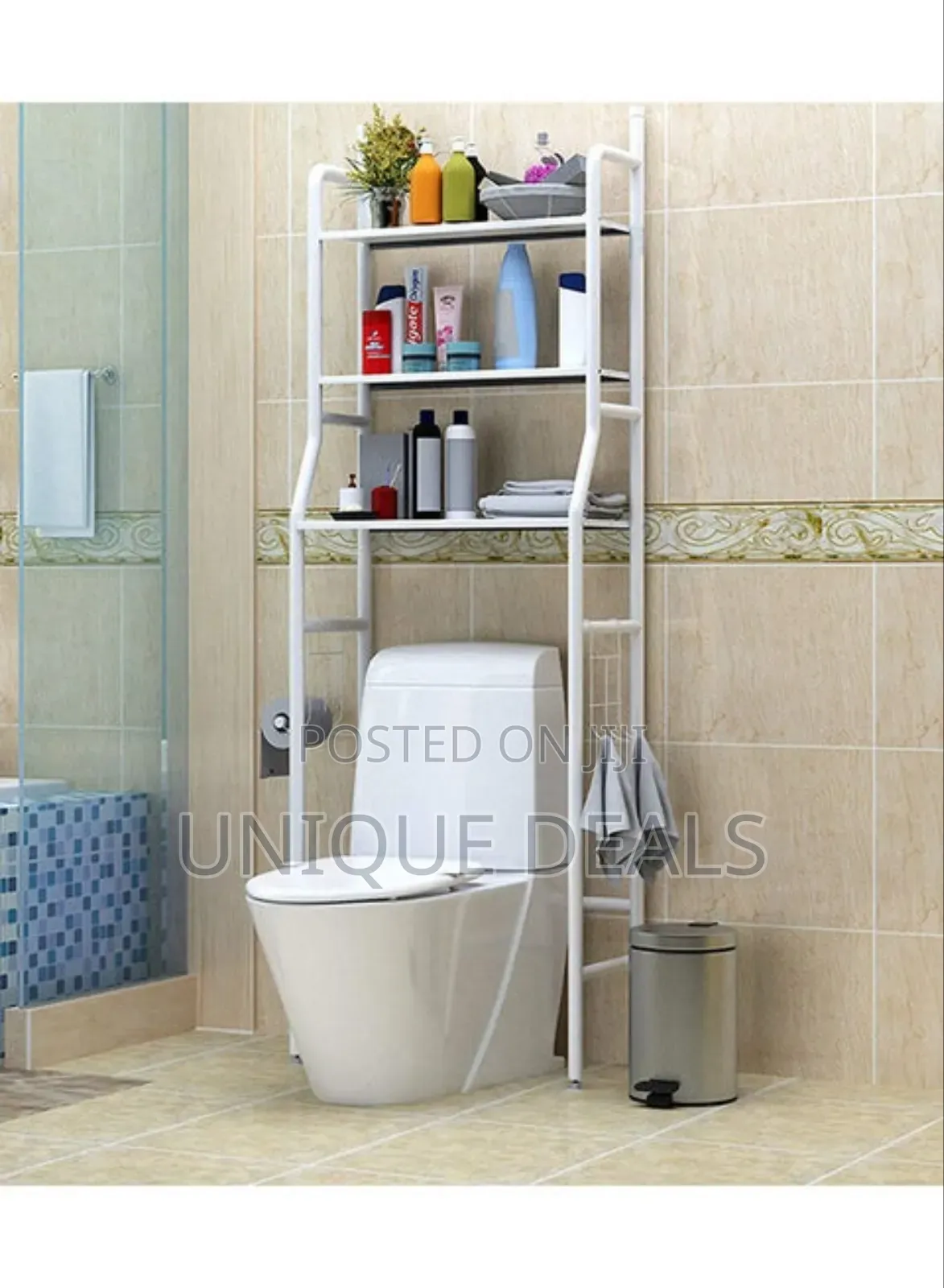 3 Tier Bathroom Toilet Rack Multipurpose Shelf Storage Organizer