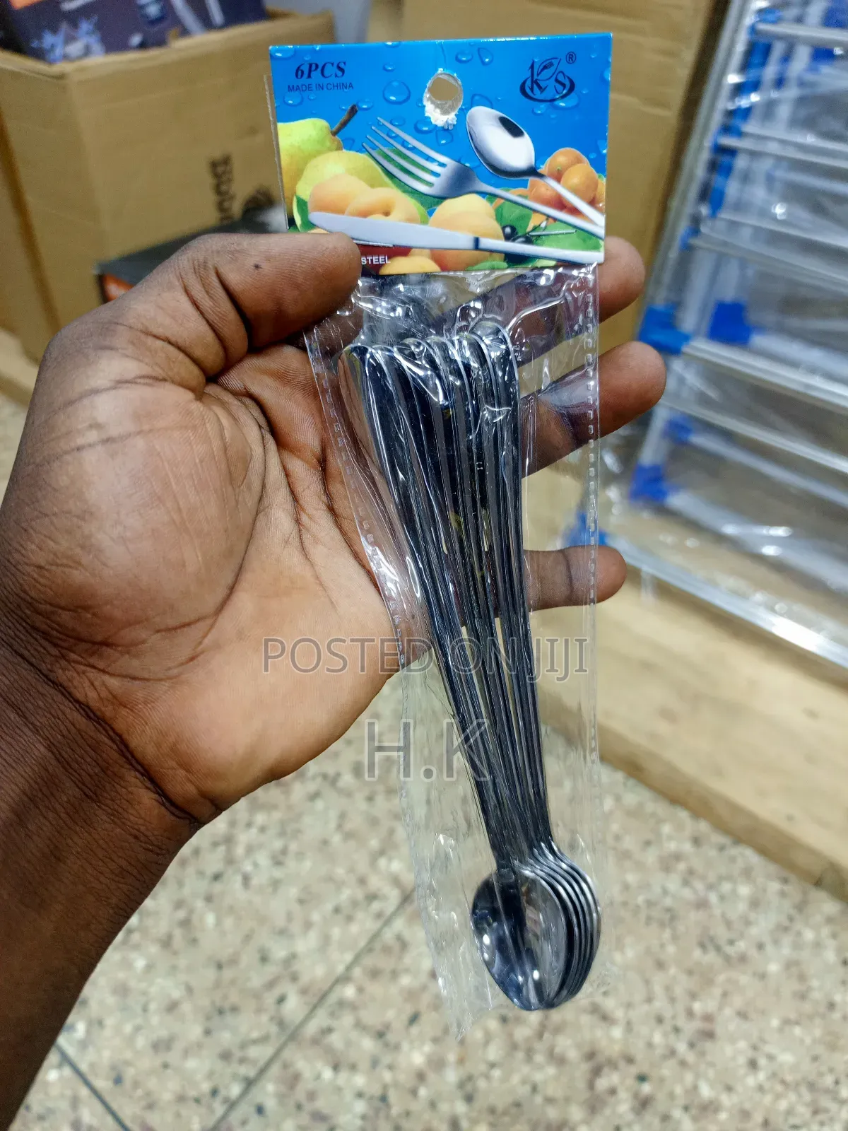 6-Piece Stainless Steel Tea Spoon Set.