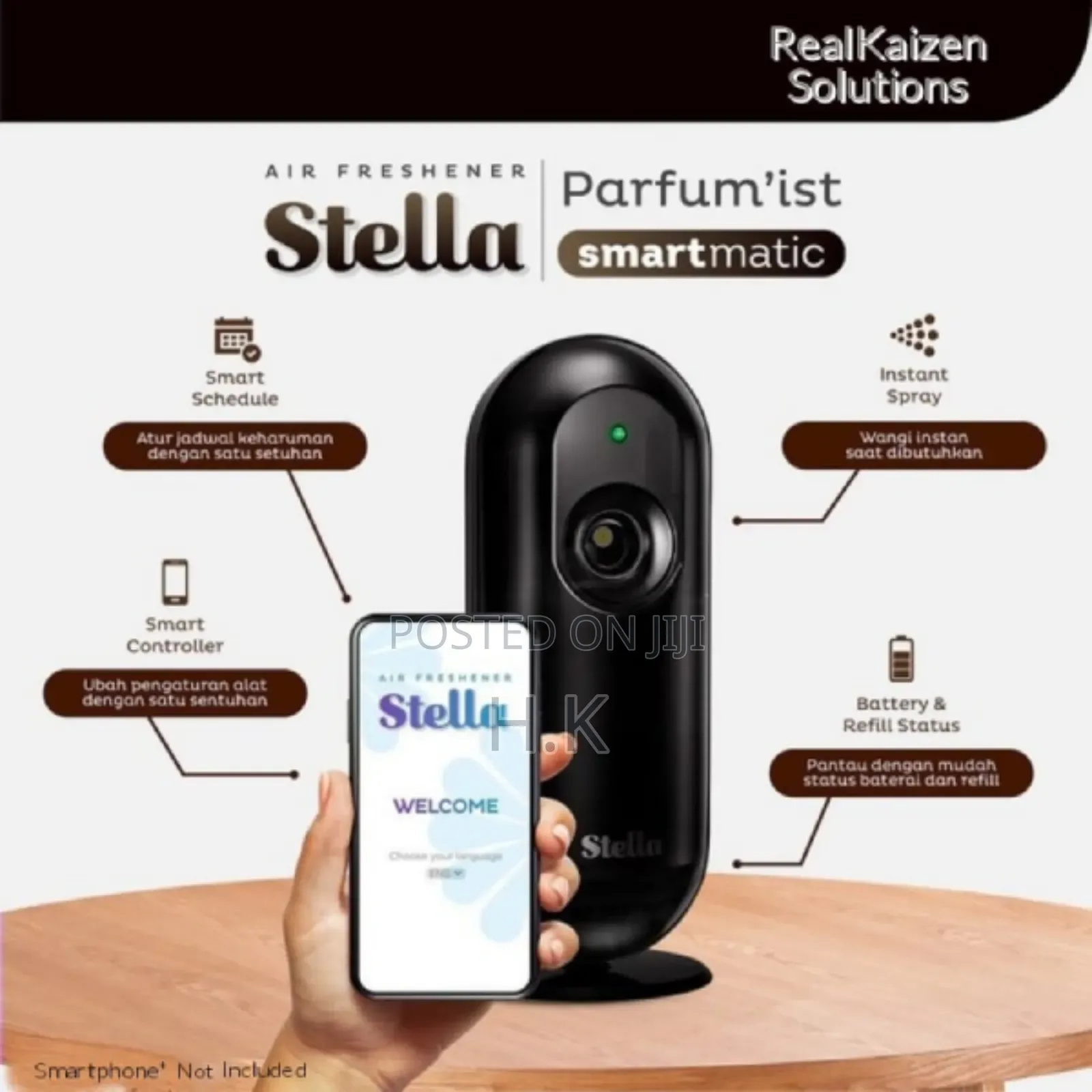 Smartmatic Bluetooth Parfum’Ist Coffee Latte Auto Air Freshener 225ml